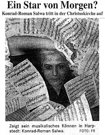 2007 Zeitungsartikel: Ein Star von Morgen?