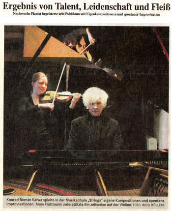 Zeitungsartikel 2007: Ergebnis von Talent, Leidenschaft und Flei&szlig;