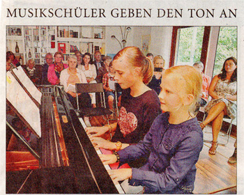 Zeitungsartikel 2013: Musiksch&uuml;ler geben den Ton an
