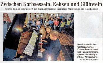 Zeitungsartikel 2013: Zwischen Korbsesseln, Keksen und Gl&uuml;hwein